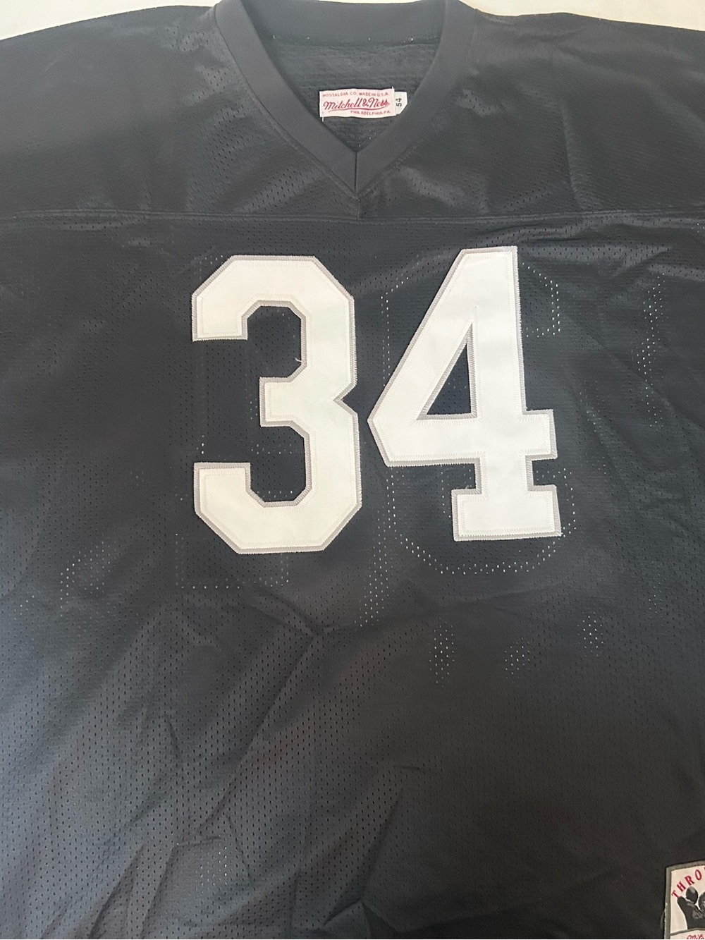 BO JACKSON OAKLAND RAIDERS MITCHEL & NESS XL JERSEY